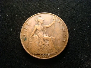 GRAN BRETAÑA. GEORGE V. PENNY 1918. - Imagen 1 de 2