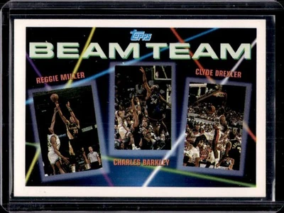 1992-93 Topps Reggie Miller Charles Barkley Clyde Drexler Beam Team #1 USA - Image 1 of 2