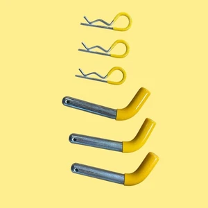 50565 3 Pack Trailer Hitch Pin & Clip with Rubber-Coated Grip #4845 AMZ38 - Picture 1 of 2