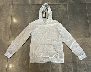 Adidas Gray Heathered Logo Hoodie Sweatshirt Boys Size XLarge - Picture 1 of 3