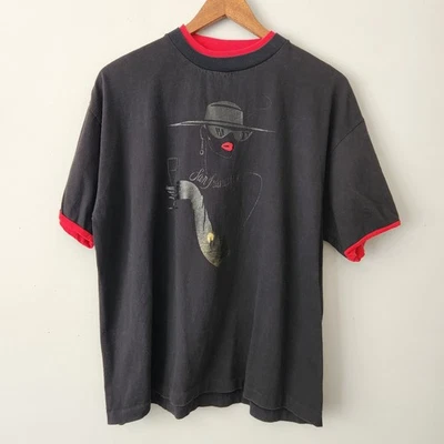 Vintage 80s Black San Francisco Tshirt Red Graphic Single Stitch Size XL - Image 1 of 4