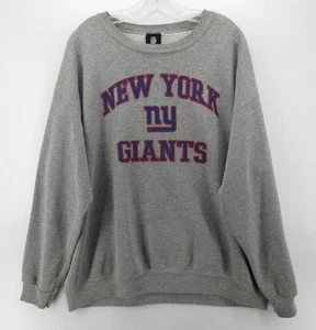 VINTAGE New York Giants Sweatshirt Men XL Gray NFL Football Team Y2K Graphic * - Picture 1 of 12