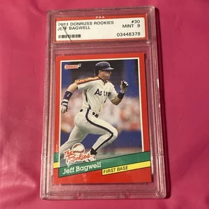 1991 Donruss Rookies Baseball Card #30 Jeff Bagwell Astros PSA 9 Mint - Bild 1 von 3