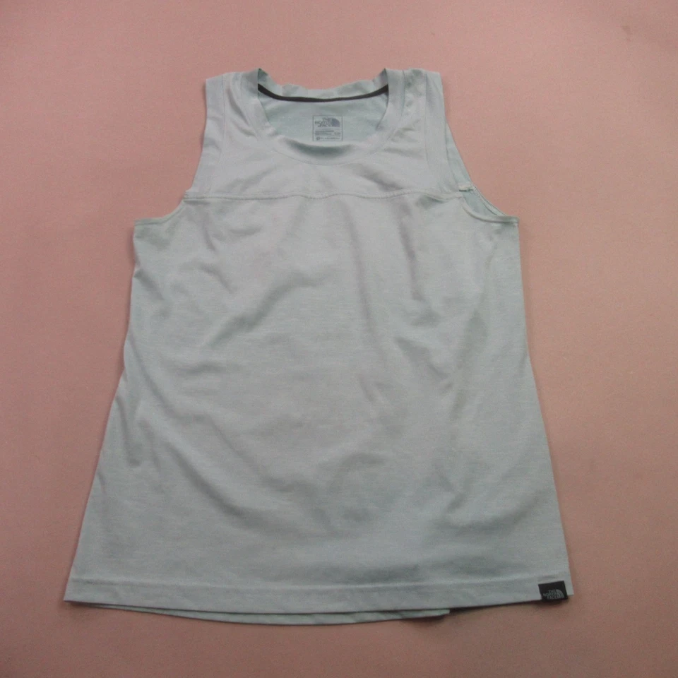 Рубашка женская North Face большая без рукавов вырез лодочкой легкая для тренировок синяя - Изображение 1 из 4