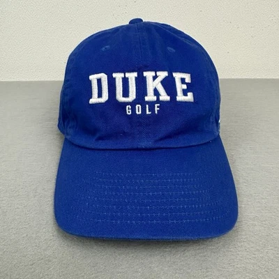 Duke Blue Devils Hat Cap Men Strap Back Blue White Nike Heritage 86 NCAA Golf - Image 1 of 4