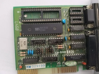 Kouwell KW-509B ISA Dual Serial Port Card DB25 & DB9 RS-232 Vintage I/O Board - Image 1 of 4