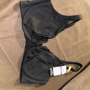 Playtex Secrets Bra Front-close underwire US4423 black 46DD no poke, cooling - Picture 1 of 17