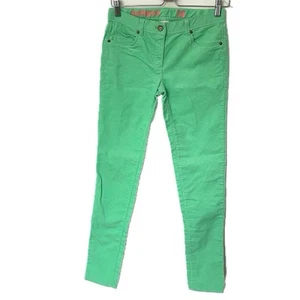 J. Crew Crewcuts Toothpick Corduroy Pants Green Adjustable Waist Girl’s Size 14 - Picture 1 of 9
