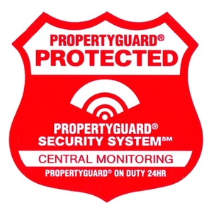 Propertyguard® Alarm Sicherheit Aufkleber 12er Pack 3x3 Abziehbilder UV Outdoor Hergestellt in den USA - Bild 1 von 4