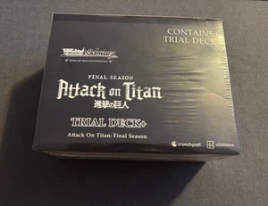 SEALED DISPLAY 6x Trial Deck+ Final Season Attack On Titan Weiss Schwarz English - Picture 1 of 4