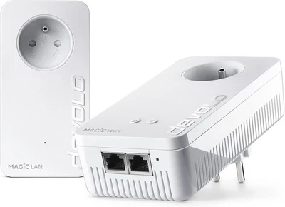 Devolo Magic 2 WiFi 6 (ax) Starter Kit: 2 x Adapter CPL WiFi, Gigogne Steckdose  - Bild 1 von 3