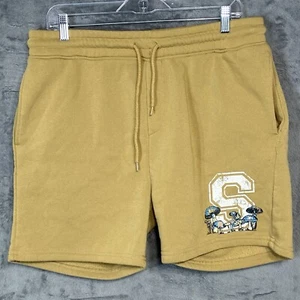 Brooklyn Stoffshorts Herren groß hellbraun große Pilze Taschen Hippie Outdoor Y2K - Bild 1 von 12