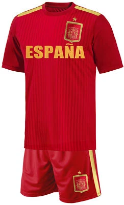 Spanien Baby Trikot Set Fußball Fan Zweiteiler Rot - Bild 1 von 4