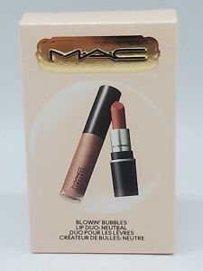 MAC Lip Duo in Neutral Blowin' Bubbles Taupe Matte Lipstick + Oh Baby Lipglass