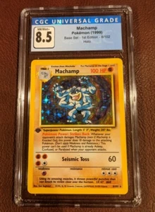 💎 Machamp 1st Edition Base Set Pokémon - 8/102 - CGC 8.5 MINT PSA 9 - Picture 1 of 1