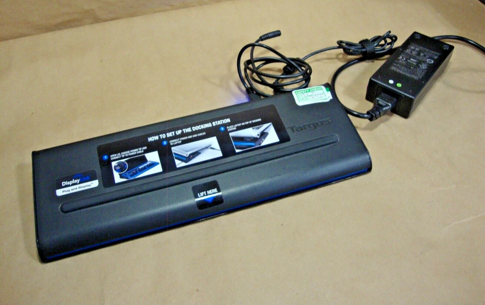 Targus ACP71USZ Universal USB 3 DUAL DVi HDMI Docking Station+ POWER, TIPS, CORD - Image 1 of 4