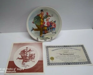 Knowles Plate The Skating Lesson Certificado de Autenticidad 1981 The Csatari Grandparent Series - Imagen 1 de 8