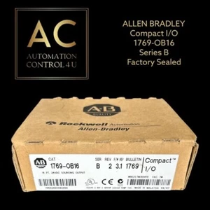 ALLEN BRADLEY CompactLogix 1769-OB16 Ser B SOURCING OUTPUT - SIGILLATO in fabbrica - Foto 1 di 1