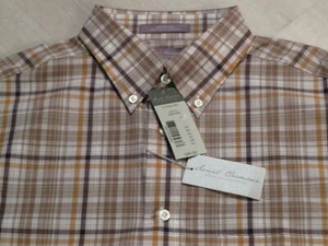 $ 90 DANIEL CREMIEUX BAUMWOLLE B/D-KRAGEN KLEID/FREIZEITHEMD MIT TASCHE - LG - NEU mit Etikett - Bild 1 von 12