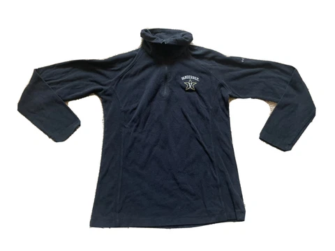 Vanderbilt Commodores Columbia Jacket Adult M Black Fleece 1/4 Zip Womens Cover
