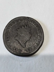 1814 Italian States (Sicily) 5 Grani, Ferdinando III. Extremely Rare in Grade. - Picture 1 of 4