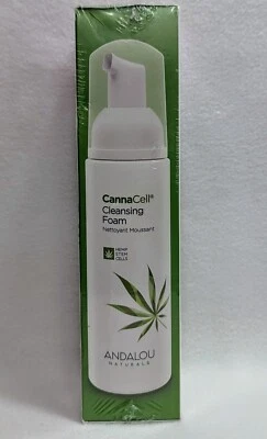 Andalou Naturals Hemp Cleansing Foam CANNACELL® Stem Cells Gluten Free VEGAN 5.5 - Image 1 of 4