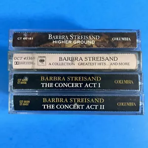BARBRA STREISAND Lot Of 4 Cassettes Albums Greatest Hits Higher Ground Concert - Picture 1 of 7