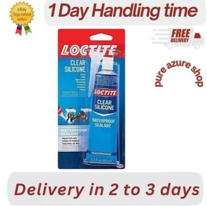 Silicone Waterproof Multipurpose Adhesive Sealant 2.7 oz. Clear Tube (each) NEW - Picture 1 of 3