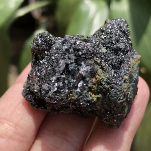 46gr AMAZING Minerals Specularite With Calcite Speciment from Indonesia (Fe203) - Picture 1 of 4