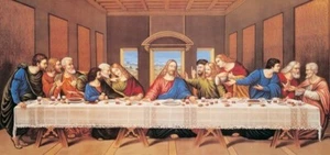 THE LAST SUPPER POSTER Classic Religious Art Print NEW - Picture 1 of 1