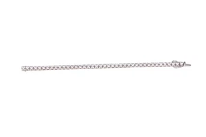 Pulsera de tenis redonda moissanita dorada 14 kWhite ForeverBrilliant 6,4 CTW - Imagen 1 de 1