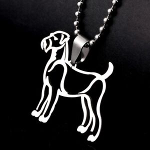 Stainless Steel Airedale King of Terriers Waterside Bingley Dog Pendant Necklace