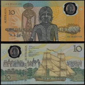 1988 Australian Mint $10 AB29 439408 Bicentenary Polymer 2nd AB issue r310b - Picture 1 of 1