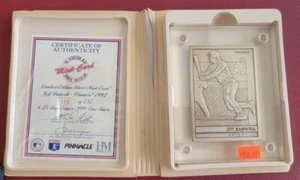 Jeff Bagwell 1992 edición limitada 999 plata pura 4,25 oz Highland Mint certificado de autenticidad - Imagen 1 de 6