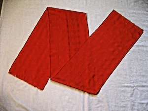 LANGER UND SCHMALER DAMENSCHAL ROT GESTREIFT - 10 1/2" MAL 69" - Bild 1 von 5