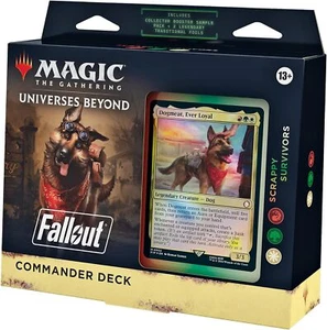 Magic The Gathering - Scrappy Survivors - Baraja Fallout Universes Beyond Commander (sin abrir) - Imagen 1 de 3
