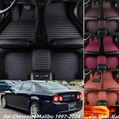 For Chevrolet Malibu 1997-2024 Car Floor Mats Liners Custom Carpets Pu Leather Foto 1 de 4