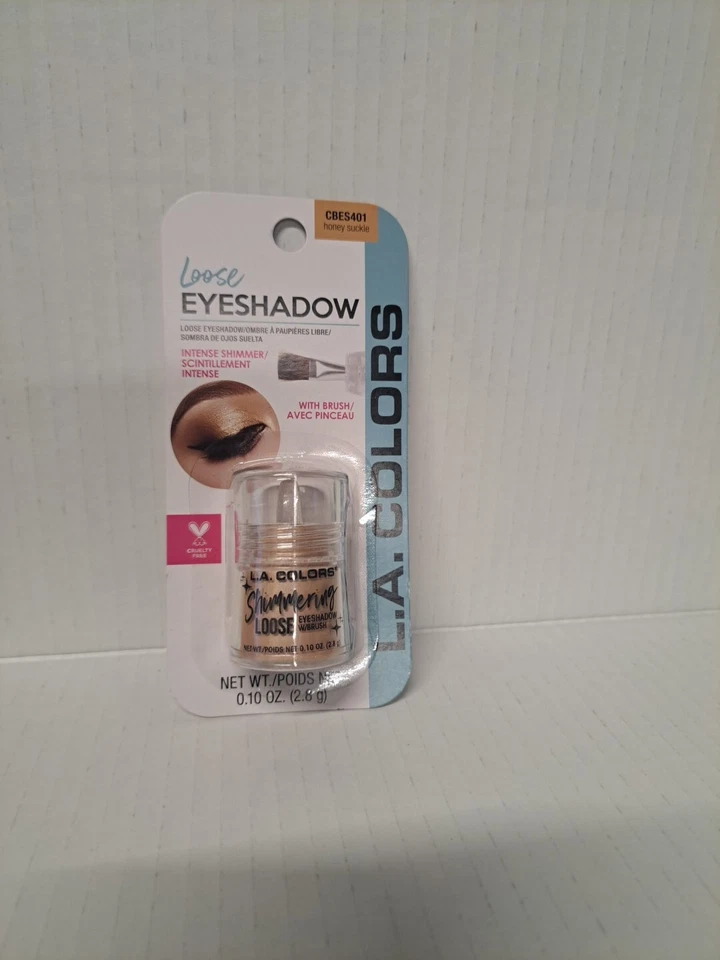 L.A. Colors Shimmering Loose Eyeshadow With Brush Honeysuckle CBES401