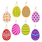  8 Pcs Easter Scene Hanging Ornament Eggs Decorations Pendant