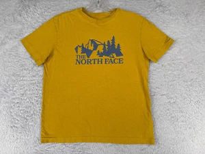 The North Face Shirt Youth Medium Yellow Short Sleeve Crew Neck Cotton Blen READ - Picture 1 of 15