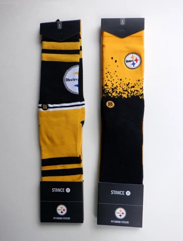 Stance Pittsburgh Steelers Men's Fade / Sideline Crew Socks 2 PR. - L 9-12 Cover