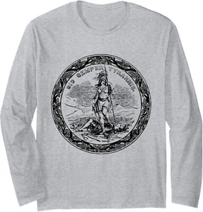Trendy Seal of Virginia Long Sleeve T-Shirt - Picture 1 of 4