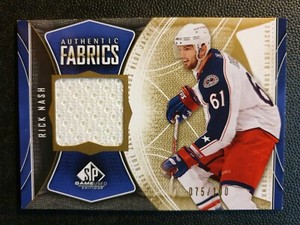 2009-10 SP Game Used Authentic Fabrics Gold #AFRN Rick Nash #075/100