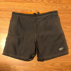 B.U.M. Herren Boardshorts - Größe L - schwarz und orange - 0574 - Bild 1 von 4