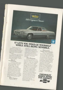 1975 Chevrolet Caprice Classic Print Ad - Picture 1 of 1