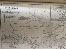 VINTAGE SEA CHART / NAUTICAL MAP 1961 - East Swale - To Frame?