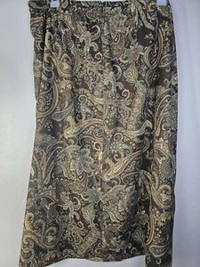 Karin Stevens Maxirock Damen 18W grün Paisley gefüttert Gummibund Reißverschluss weich - Bild 1 von 8