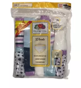 Fruit of the Loom Little Girls Tag-Free Comfort Band Briefs 10 Pairs Size 4 NWT - Picture 1 of 5