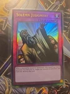 RA02-EN075 Solemn Judgment : Collector's Rare 1st Edition YuGiOh Card - Picture 1 of 1