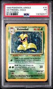 PSA 1 Victreebel Holo #14/64 No Symbol Error Jungle 1999 Pokemon WoTC PR - Picture 1 of 2